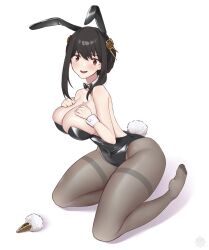 1girls alternate_version_available big_breasts black_bunnysuit black_hair blush breasts bunny_ears bunny_tail bunnysuit buttplug_tail cleavage fake_animal_ears fake_tail feet female female_only fully_clothed hair_ornament hips huge_breasts leggings legwear mature mature_female mature_woman neckwear planterak_draws red_eyes revealing_clothes shiny_clothes skimpy_clothes solo spy_x_family tail tight_clothing wide_hips yor_briar