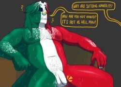 chubby_male countryhumans kingofkinks male_only mexico_(countryhumans) nude_male solo sweaty_body