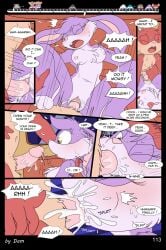 3_toes 4_fingers anthro babs_bunny breasts buster_bunny clothed clothing comic dam_(artist) dialogue english_text feet female fifi_la_fume fingers group hi_res lagomorph leporid male mammal mephitid page_113 plantigrade rabbit skunk speech_bubble text tiny_toon_adventures toes toons toony train vehicle warner_brothers