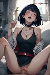 ai_generated ainoob17 bodsur closed_eyes goth goth_girl open_mouth persona persona_5 sex shin_megami_tensei stable_diffusion tae_takemi tagme vaginal_penetration vaginal_sex