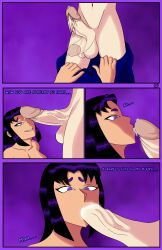 big_penis blackfire dc dc_comics female male oc penis sucking_penis