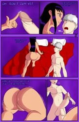 ass balls big_ass big_balls big_penis blackfire dark_skin dc dc_comics female male oc penis shaking_ass