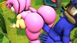 2023 3d_(artwork) 3d_animation 5_fingers 5_toes amy_rose animated anthro anthro_on_anthro anthro_penetrated anthro_penetrating anthro_penetrating_anthro anus ass balls big_balls big_breasts big_penis black_nose black_pupils blue_balls blue_body blue_fur blue_penis bouncing_breasts bouncing_butt breasts burstingseas digital_media_(artwork) doggy_style duo erection eulipotyphlan eye_roll eyewear eyewear_only feet female female_penetrated fingers from_behind_position fur genitals glasses glasses_only green_eyes hedgehog hi_res humanoid_feet humanoid_genitalia humanoid_penis jax_(burstingseas) looking_back loop male male/female male_penetrating male_penetrating_female mammal nipples no_sound nude open_mouth outside penetration penis pink_body pink_fur plantigrade pupils sarah_dellen sarahdellen sega sex short_playtime short_tail smile sonic_(series) sonic_the_hedgehog_(series) tagme tail tan_anus tan_body tan_fur thick_thighs toes vaginal_penetration video