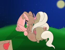 anal anal_sex chinchilla cinccino fur furry lopunny male_only penis pokémon_(species) pokemon pokemon_(species) shiny_cinccino shiny_lopunny shiny_pokemon spread_legs tagme yiff yumei