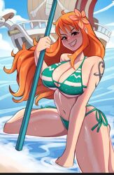 nami (one piece) from one piece by magaska19