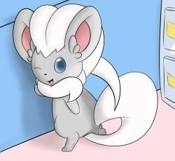 chinchilla cinccino fur furry pokémon_(species) pokemon presenting tagme yiff yumei