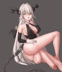 1futa 2023 armwear balls black_armwear black_clothing blonde_hair bottomless breasts bunnyfaqer cleavage clothed clothing demon demon_girl erection futa_only futanari gloves hair hand_on_own_thigh hand_on_thigh hellø_land horn horns huge_cock humanoid humanoid_penis large_balls large_penis light-skinned_futanari light_skin long_hair long_penis looking_at_viewer misma_ryzing open_mouth partially_clothed penis sideboob simple_background solo virtual_and_universe_(v&u) virtual_youtuber vtuber white_gloves white_hair yellow_eyes