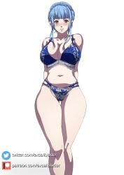 blue_hair breasts excaliblader female female_only fire_emblem fire_emblem:_three_houses looking_at_viewer marianne_von_edmund nintendo solo