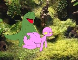 anal anal_sex ass_grab big_ass brittle_(plaga) bubble_butt doggy_style fat_ass huge_ass huge_butt leo_(film) leo_(netflix) leo_the_lizard lizard male/female male_penetrating_female netflix pink_ass pink_skin sex straight_sex tank thick_ass