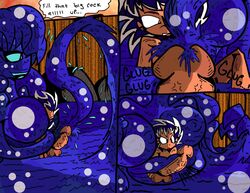 1boy blue_tentacles breasts comic elecrockin female femdom goo_girl male male_urethral_insertion malesub monster_girl no penis rockin ryanbuffet slime tentacle tentacles_on_male urethral urethral_insertion urethral_penetration watergirl what