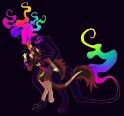 4_arms anal anthro asphyxiation black_body blood bodily_fluids brown_body brown_fur choking claw_marks claws colored_fire colored_outline digitigrade dominant dragon dripping duo fire flaming_head flaming_tail fur genital_fluids genitals gradient_penis gradient_tongue hi_res holding_another horn kaydelas larger_dom long_tongue male male/male multi_arm multi_limb mythological_creature mythological_scalie mythology orange_penis orange_tongue pantheggon penis precum precum_drip purple_penis purple_tongue red_body red_fur scalie shaking size_difference tail tan_body tan_fur throbbing throbbing_penis tongue unknown_species whisper_wicker wickerbeast yellow_eyes yellow_penis