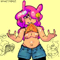 chubby funnydingus large_thighs original_character small_breasts