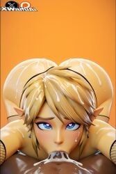 1boy 1femboy abs ai_generated ass_focus ass_grab blonde_hair blue_eyes bottom_heavy bottom_heavy_crop_top dark-skinned_male femboy feminine femsub fishnets girly hrt interracial link link_(breath_of_the_wild) nintendo short_shorts shower showering solo the_legend_of_zelda thick thick_ass thick_thighs xwaifuai