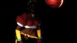 3d animated c&g-studio crotch_cutout dark-skinned_female female kimberly_jackson nude_male street_fighter street_fighter_6 tagme twerking video virt-a-mate virtamate