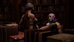 1boy booty_calls edenian female jade_(mortal_kombat) mortal_kombat_11 mortal_kombat_1_(2023) netherrealm_studios open_legs rain_(mortal_kombat) seductive teasing