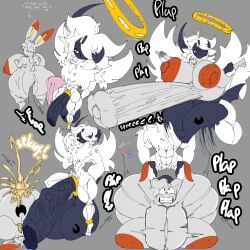 absol anthro big_ass big_breasts big_penis breasts bubble_butt cleavage furry huge_ass huge_breasts huge_cock hyper_penis inflation lattemon lattemon_(character) nipples penis pokemon pokemon_(species) scorbunny sex thick_thighs wide_hips