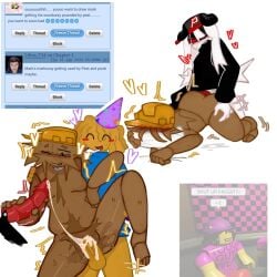 cuntboy cuntboy/male gay handjob male/cuntboy mannequin_mark_(regretevator) okal44420 pest_(regretevator) poob_(regretevator) regretevator roblox threesome vaginal_sex yaoi