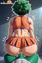 aged_up ai_generated ass_focus ass_peek boku_no_hero_academia caked_up closed_eyes d-art_style enormous_ass femboy femboy_only flat_chest gay green_eyes green_hair izuku_midoriya male male_focus male_only my_hero_academia sucking_penis tagme threesome xwaifuai yaoi