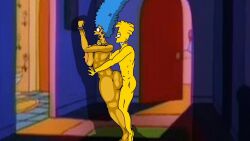 animated bart_simpson cartoon marge_simpson tagme the_simpsons video