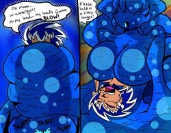 blue_tentacles breasts comic elecrockin female femdom goo_girl male malesub monster_girl open_mouth rockin ryanbuffet sex tentacle tentacles_on_male watergirl