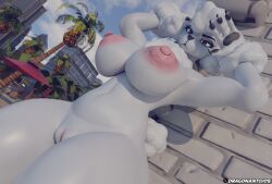 4_fingers absurd_res anthro areola aroused beach big_breasts bikini bite black_claws breasts canid canine canis claws clothing detailed_background domestic_dog dragonantojos epic_games exhibitionism eyebrows fangs female fingers fluffy fluffy_chest fluffy_ears fluffy_hair fortnite fortnite:_battle_royale genitals hair head_tuft hi_res hiding hiding_behind_object hiding_behind_wall huge_breasts lady_poodlina long_ears long_snout mammal nipples nude pink_nipples poodle presenting presenting_breasts presenting_vulva puffy_areola puffy_nipples purple_clothing raised_eyebrows risky_nudity snout solo swimwear teeth tuft two-piece_swimsuit vulva wilightv0ids_(modeler)