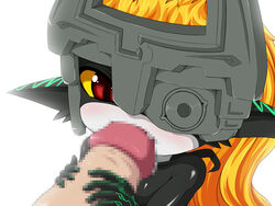 amau_(artist) censored fellatio female highres imp imp_midna midna monster_girl oral penis red_eyes the_legend_of_zelda twilight_princess white_background