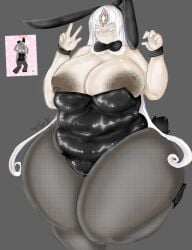 bowtie bunny_ears bunny_suit chubby cookie_run cookie_run_kingdom exposed_breasts ill-fitting_clothes mystic_flour_cookie roblox toxundercover