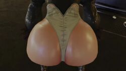 3d android animated ass ass_focus ass_shake big_ass big_butt bubble_butt curvaceous dat_ass female female_only from_behind hairband huge_ass jiggle kishi leotard nier nier:_automata shiny shiny_ass shiny_clothes shiny_hair shiny_skin short_hair silver_hair solo solo_female tagme thick_thighs thighhighs thong thong_leotard twerking video yorha_2b