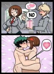 1girls 2boys 2koma brown_hair commission couple deku female good_end huge_breasts ignoring impregnation izuku_midoriya katsuki_bakugou kissing kissing_while_penetrated love muscular muscular_male my_hero_academia ochako_uraraka ovum romantic romantic_couple romantic_sex seductive semen semen_in_uterus sex short_hair sperm sperm_cell sperm_meets_ovum steca straight thelazyart thick_ass thick_legs uterus vagina vaginal_penetration x-ray