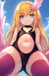 1girls ai_generated duel_monster harpie_girl harpy yu-gi-oh!