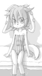 anthro canine female female_protagonist freedom_planet galaxytrail looking_at_viewer milla_basset sakuramoto swimsuit video_games