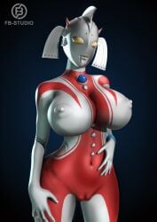 erect_nipples large_breasts latex_suit mother_of_ultra ultraman_(franchise) ultrawoman_marie