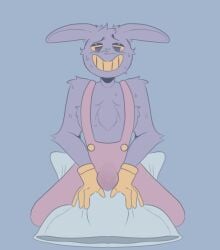 1boy bulge bunny_ears clothed daffodil_honey_(artist) humping humping_pillow jax_(the_amazing_digital_circus) male male_only purple_body rabbit solo solo_male tagme the_amazing_digital_circus