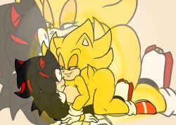 ass big_breasts blush breasts duo female male male/female on_top rule_63 sega shadow_the_hedgehog smile sonic_(series) sonic_the_hedgehog sonic_the_hedgehog_(series) soulyagami64 super_form