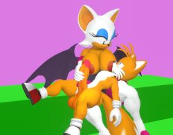 2_tails 3d 3d_(artwork) 3d_model anthro anthro_on_anthro bat big_balls big_breasts big_penis breast_sucking breastfeeding fox handjob handjob_while_sucking holding_head image jorknee licking_breast mobian mobian_(species) mobian_bat multi_tail nursing_handjob plain_background resting_on_partner rouge_the_bat sega simple_background sonic_(series) sonic_adventure_2 sonic_the_hedgehog_(series) source_filmmaker sucking_nipples tails tails_the_fox wings