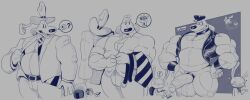 bara cock cock_ring dick dogmanart erection huge_cock imminent_sex male male_only max_(sam_and_max) muscles muscular nintendo_swit nintendo_switch sam_(sam_and_max) sam_and_max samuel_dog thick_legs thick_penis thighs