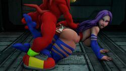 3d ahe_gao anal betsy_braddock big_ass big_breasts big_butt big_penis cum elizabeth_braddock female image knuckles_the_echidna male male/female marvel marvel_comics psylocke red_fur red_skin sonic_(series) straight straight_sex tiffany_bonbon tongue_out x-men