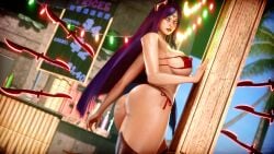 ass bikini curvy_female huge_ass huge_breasts irelia_xan league_of_legends nillin_(artist) thick_thighs wet