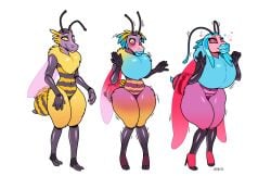 ass_expansion bee bee_girl bimbo_lips bimbofication blackshirtboy breast_expansion female heeled_feet high_heels hourglass_expansion hourglass_figure huge_ass huge_breasts hyper_lips lip_expansion midriff thick_lips thick_thighs thigh_expansion transformation wide_hips