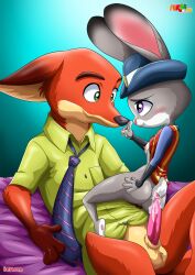 anthro ass balls bbmbbf blush breasts cum cum_on_penis disney female fox fur34 furry judy_hopps male male/female nick_wilde palcomix penis pussy rabbit yiff zootopia