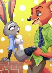 anthro ass bbmbbf blush breasts disney female fox fur34 furry judy_hopps male male/female nick_wilde open_mouth palcomix penis pussy rabbit sex tongue vaginal_penetration vaginal_sex yiff zootopia