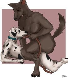 age_difference anthro breasts canid canine canis collar dalmatian domestic_dog dominant dominant_female dominatrix dominatrix female hi_res kimef leash leash_pull leashed_collar male male/female mammal mommy_kink mommydom older_female submissive submissive_male younger_male