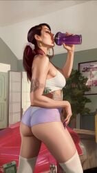 ai_generated ass gta_5 gta_online_female_character gta_v tight_clothing training workout