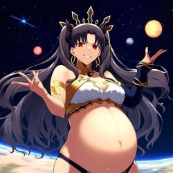 ai_generated fate/grand_order fate_(series) ishtar_(fate) novelai pregnant