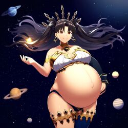 ai_generated fate/grand_order fate_(series) ishtar_(fate) novelai pregnant