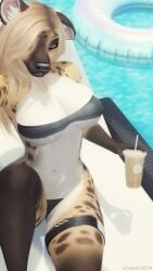 3d bikini blonde_hair breasts coffee glasses hyena paige_(snapshotstami) pool poolside second_life thighs video_games