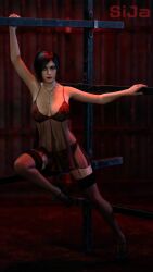 3d ada_wong lingerie panties red_panties resident_evil sija_art