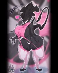 3_fingers alien_(franchise) big_breasts black_body huge_breasts lusty_skully xenomorph