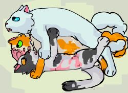 ambiguous_penetration bodily_fluids brightheart_(warriors) cloudtail_(warriors) cum domestic_cat double_penetration felid feline felis female female_penetrated feral gaggedpup genital_fluids group group_sex hi_res male male/female male_penetrating male_penetrating_female mammal penetration possessive sex swiftpaw_(warriors) threesome trio warriors_(book_series)