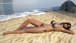 3d ada_wong bikini resident_evil sija_art sunglasses swimsuit tinted_eyewear